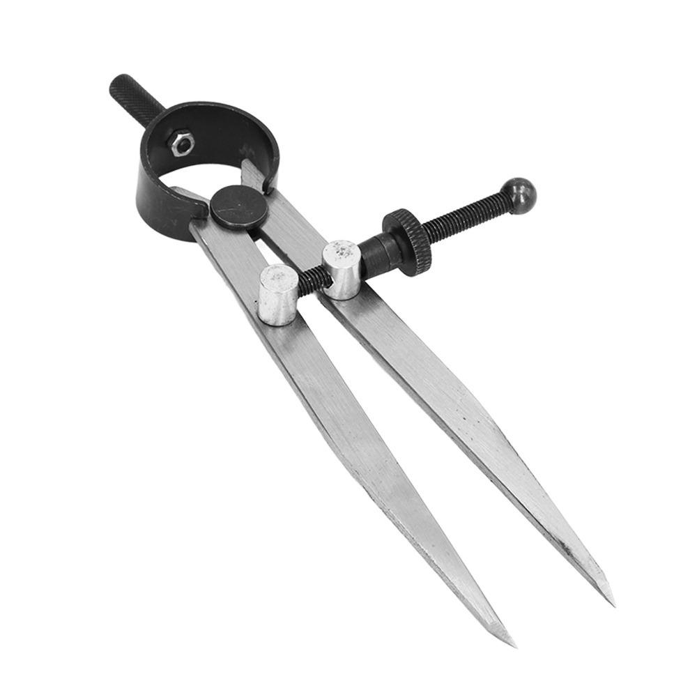 Spring Nut Adjustable Divider Solid Nut Edge Creaser Leather Craft Compasses Leather Scribing 125mm