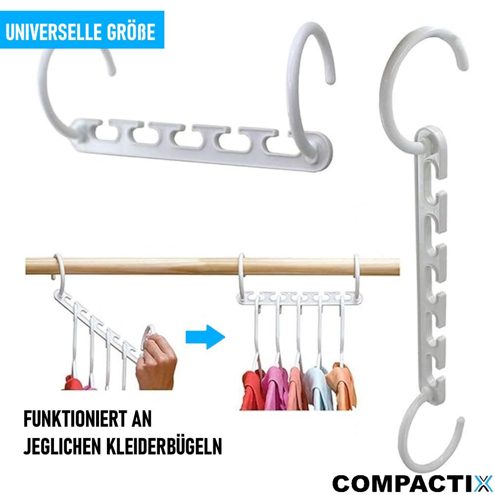 COMPACTIX Platzsparende Kleiderbügel Magische Mehrfach Bügel Organizer 8er Set