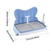 Dog Toilet Indoor Potty Tray Fast Cleaning Sturdy Non Slip Grille with Urinary Column for Small and