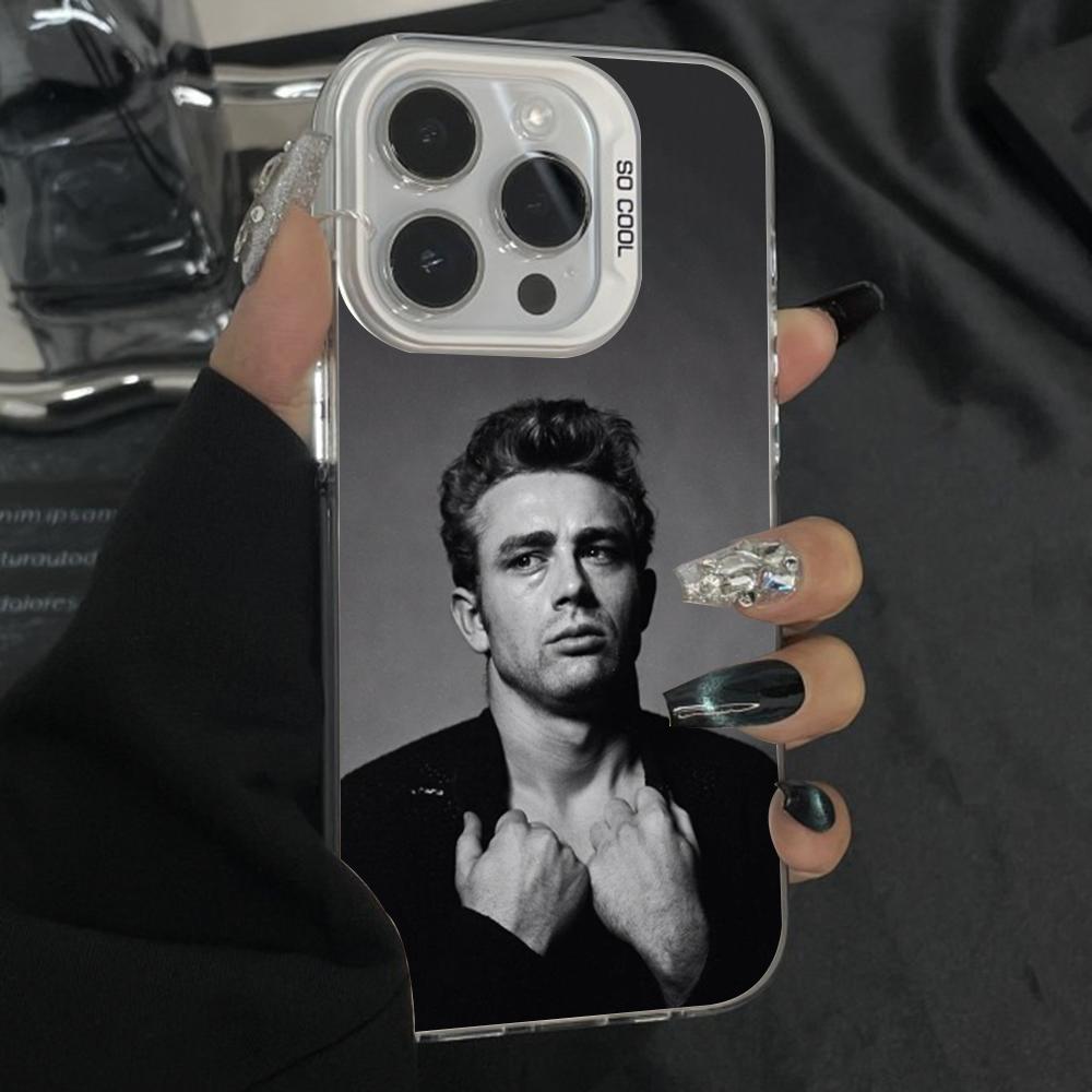 

Movie actors J-James D-Dean Phone Case For iPhone 16,15,14,13,12,11,Pro,Max,Plus,Mini,XS,SE Anti Fall Gray Silver Matte Bumper iPhone11