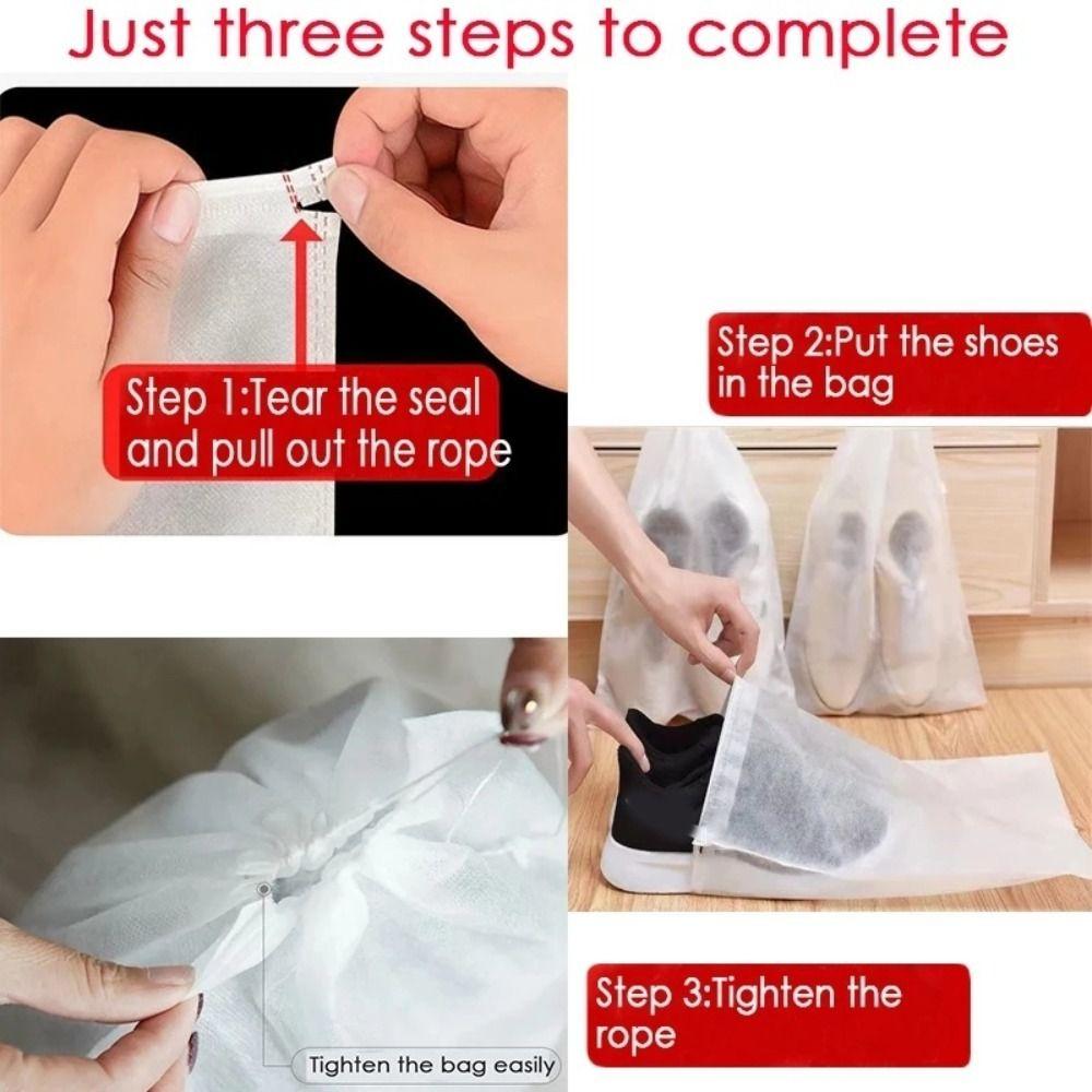 10/30pcs Drawstring Shoe Dust Covers Travel Pouch Shoes Protect Covers New Shoe Bags