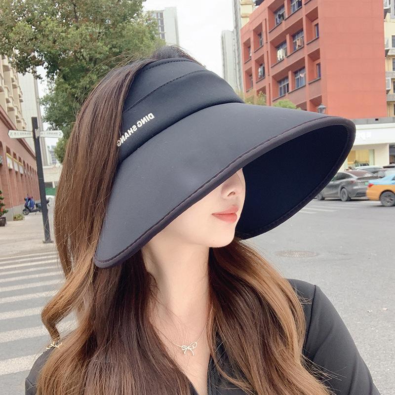 Big Brim Ice Silk Bucket Hat Women's Summer Sunshade Anti-ultraviolet Empty Top Hat Outdoor Casual Versatile Sun Hat