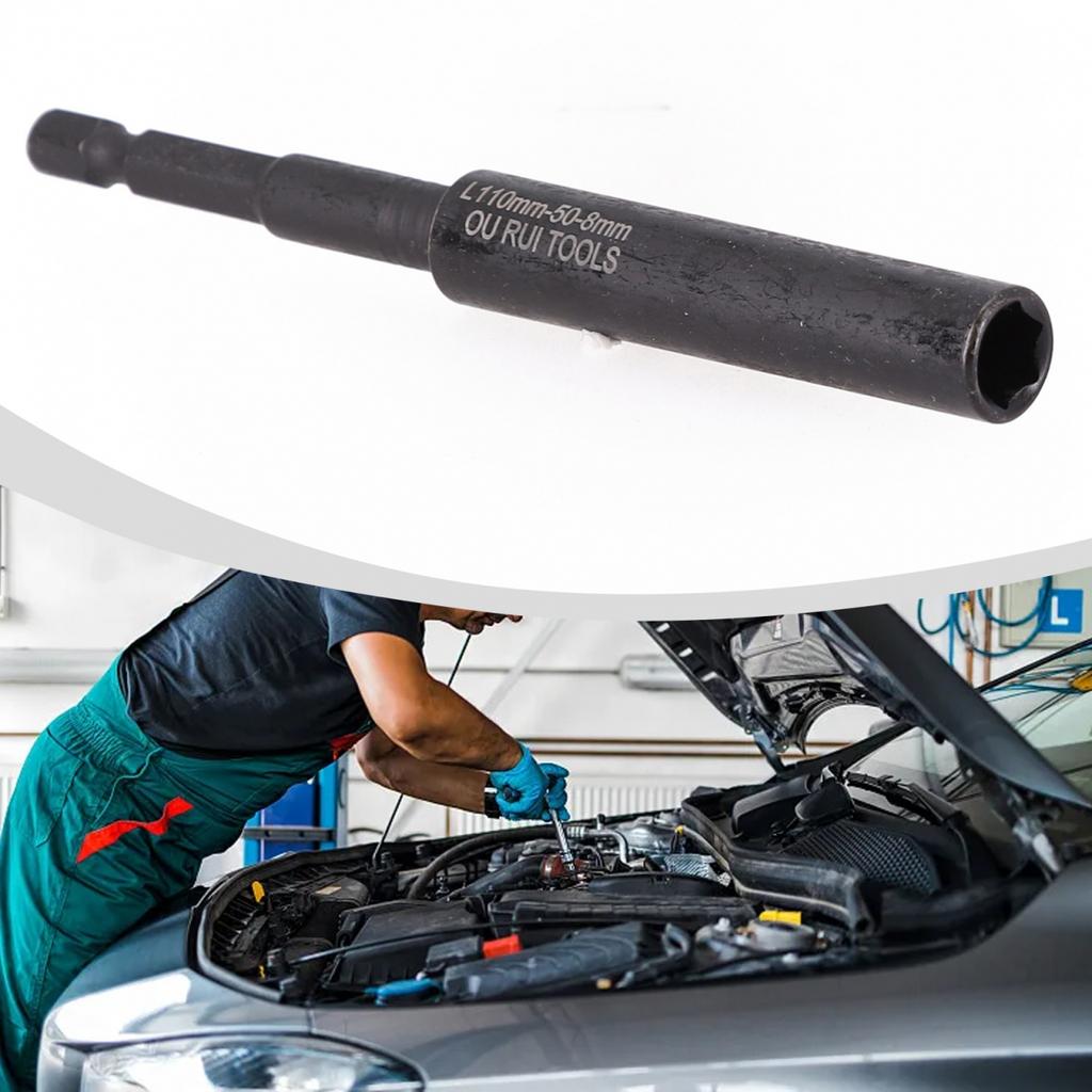 Sleeve Adapter Hexagon Socket 110mm Deepen Socket Chrome-vanadium Steel