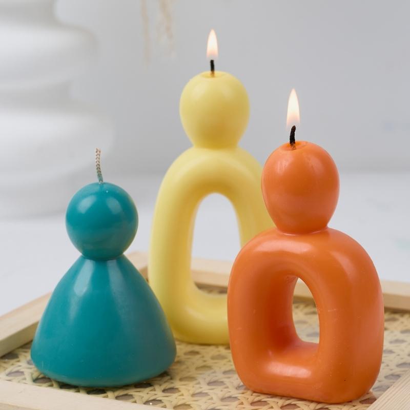 Abstract Human Figurine Silicone Candle Molds Epoxy Resin Silicone Molds for Making Candle Soap Gypsum Silicone Molds
