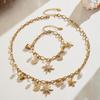Oumaijia Zircon Star & Pearl DIY Necklace and Bracelet Set