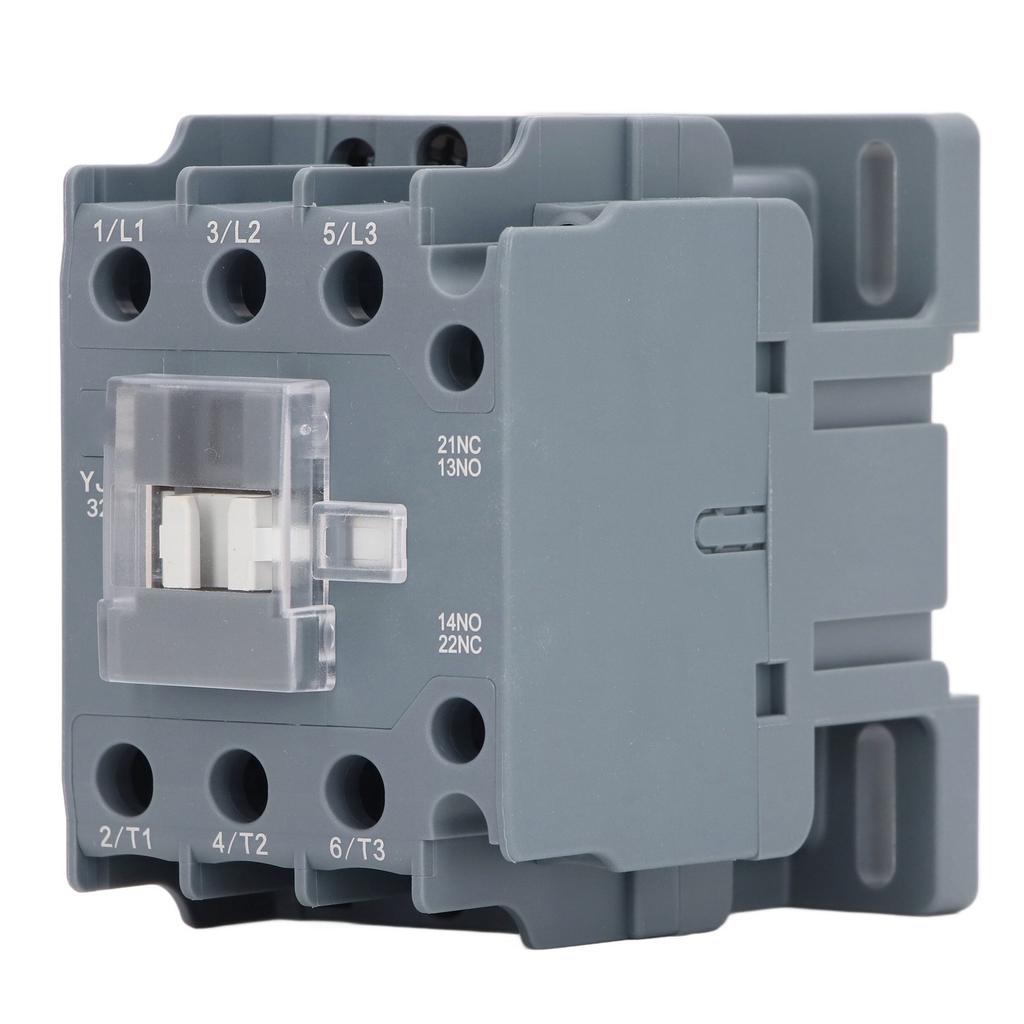 AC Contactor Copper Coil 3 Phase 1 NO 1 NC Silver Contact Circuit Switch Controller 32A 220V