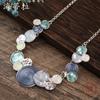Round Color Painted Oil Alloy Necklace Bohemian Pendant Vacation Style Fashion Ladies Customization