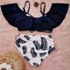 2026 Women Push Up Bikinis Set Swimwear Plus Size High Waist Swimsuit Larges Big Plussize Swimming Suits Bathing Beachwear