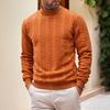 Pulover Guler Înalt pentru Bărbați Pulover Tricotat Răsucit Casual Culoare Solidă Strat de Bază Top pentru Stradă Muncă Întâlniri Purtare Zilnică