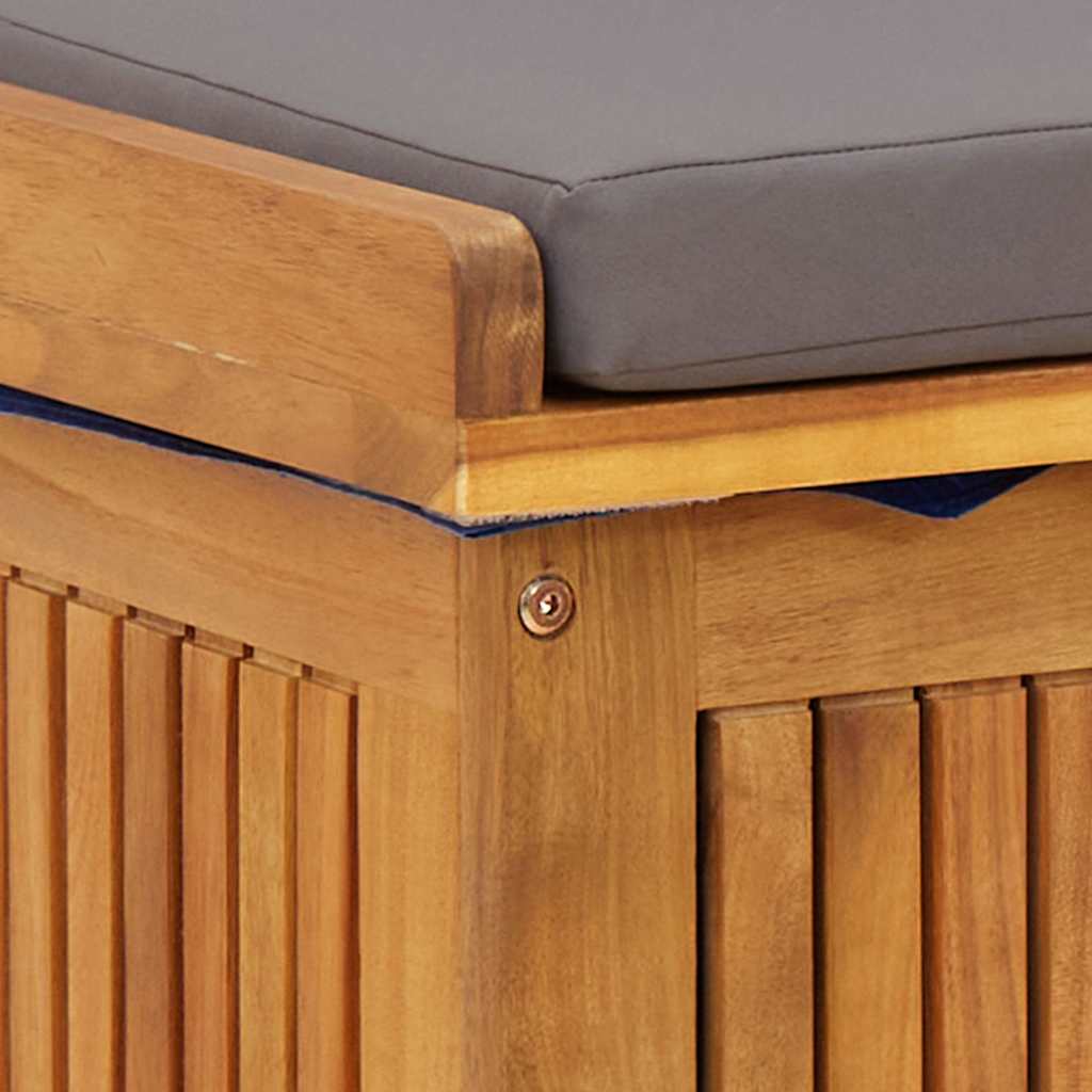 Outdoor Cushion Box 60x50x61 Cm Solid Acacia Wood