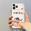 Cartoon Bread Shin Chan Case for iPhone 17 Pro Max 13 Pro 12 Mini XS Max 16 11 Air 15 14 Plus 7 8 XR Soft Phone Cover