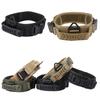 Adjustable Metal Double Buckle Tactical Dog Collar Luxury Designer Training Collar Dog German Shepherd For Medium Large Dogs