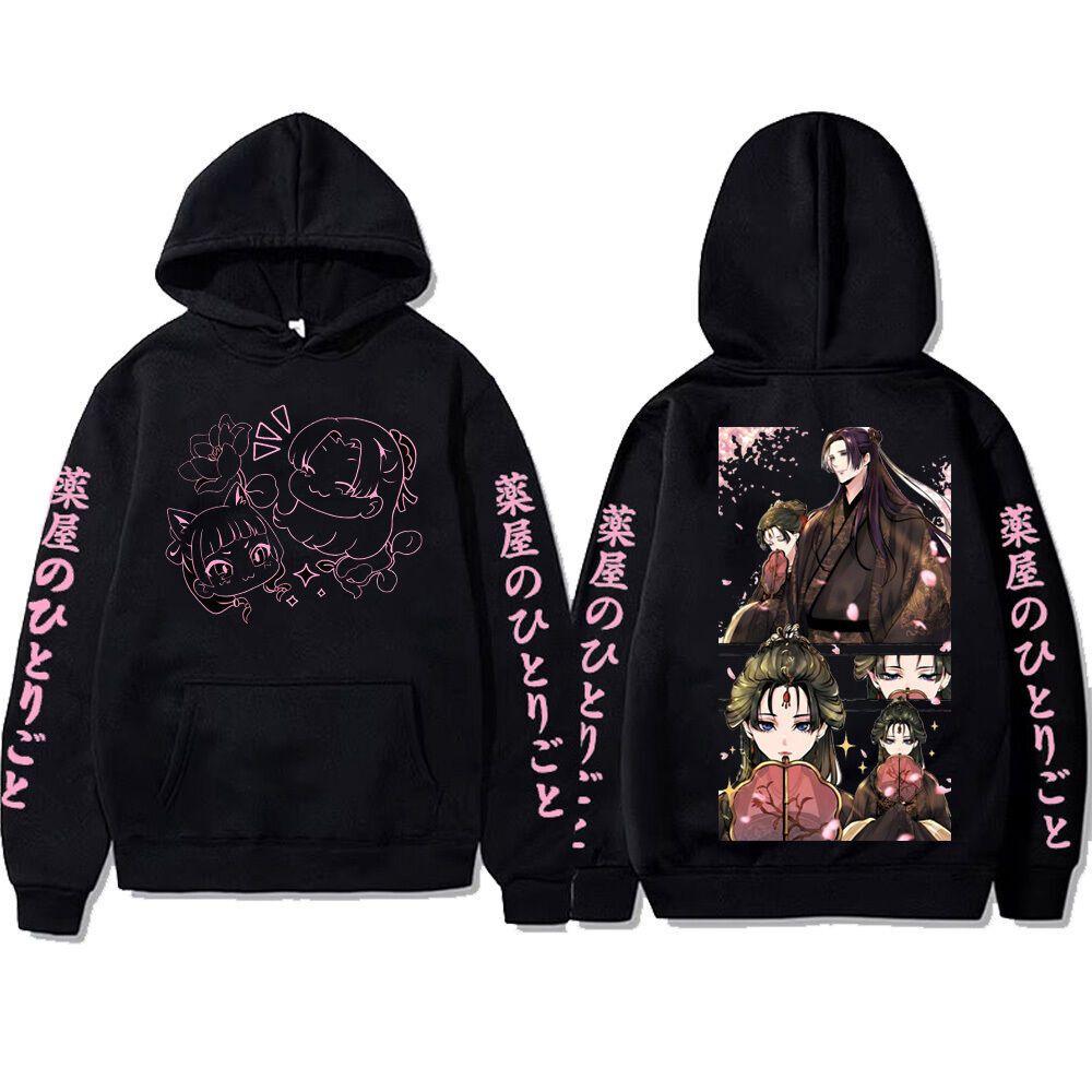 Anime The Apothecary Diaries Maomao Hooded Sweatshirt Double Sided Graphic Print Kusuriya No Hitorigoto Unisex Hoodie Fan