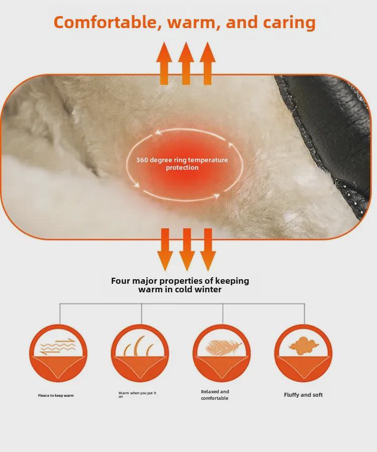 Northeast Herren Winterstiefel mit rutschfester Sohle und Futter