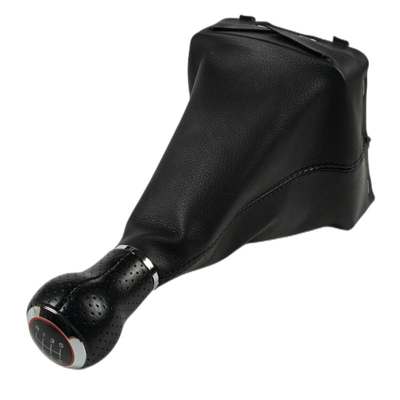 5/6 Speed Car Gear Shift Knob With Gaitor Boot Cover For Volkswagen VW Polo 9N 9N2 2002 2003 2004 2005 2006 2007 2008 2009