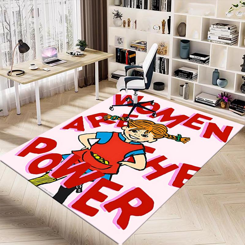 1PC Women Power Extra Large Non Slip Floor carpet, Office, family, bedroom, Studio Large Area Rug Indoor Rugs