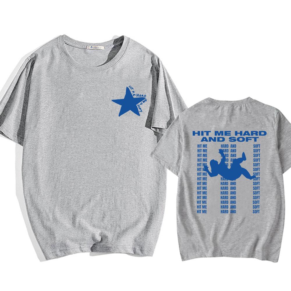 Hit Me Hard Soft 2024 Album Trička Grafická trička Krátký rukáv Pánské/Dámské Bavlněné tričko Běžné Camisas Streetwear Hip Hop Topy