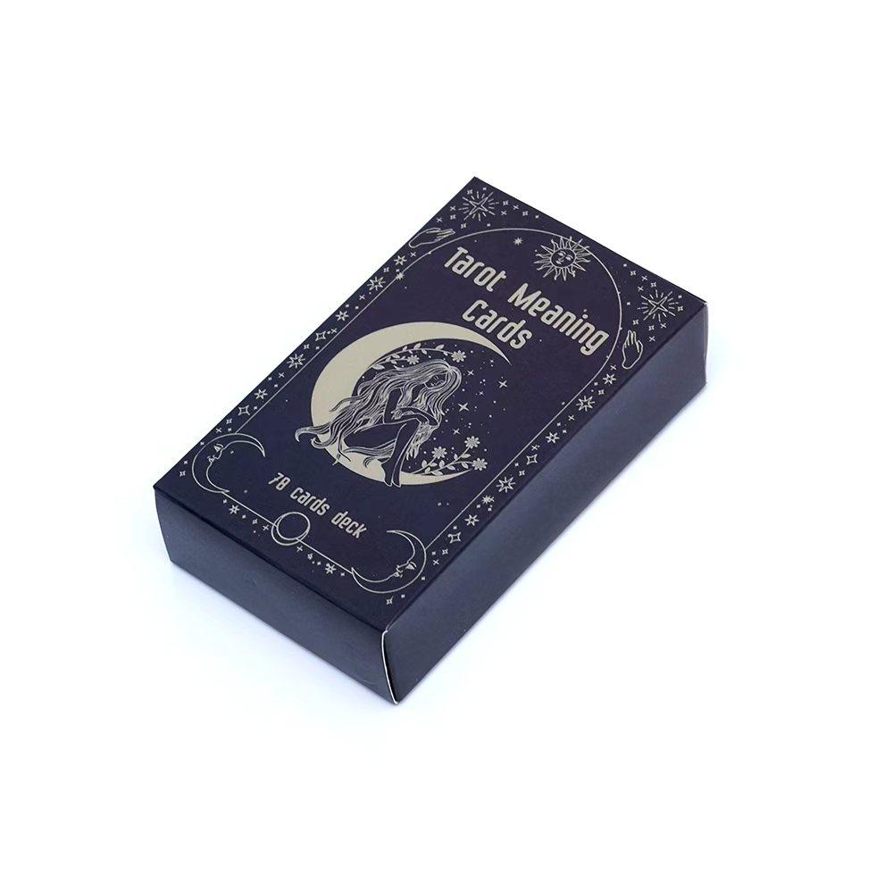 Meaning Tarot Cards Fortune Telling Divination Card English Version 78 Cards Deck Beginner Learning Deck for Board Playing Games