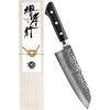 Takayuki Sakai Used Professional Chefs 600 Years Traditional Craftsmanship Damascus 33-Layer Hammered Santoku Knife 170mm Layered Reinforced Wood Made