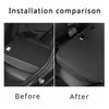 For Tesla Model 3 Highland 2025 Rear Seat Back Cover Leather Second Row Seats Backrest Protector Mat Car Interior Anti Kick Pads