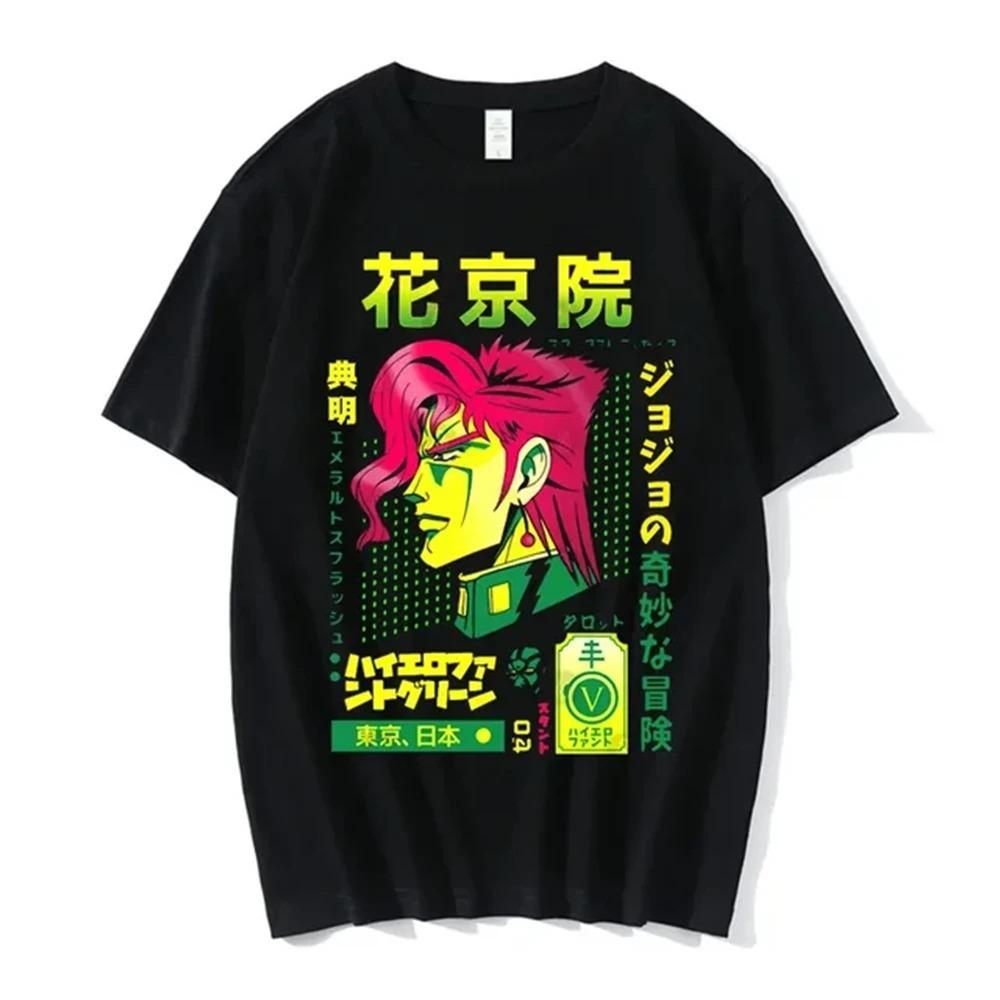 Anime Jojo-Bizarre Adventure Tshirt Men Jotaro Star Platinum Manga Graphic T-shirts Men Women Fashion Short Sleeve Casual