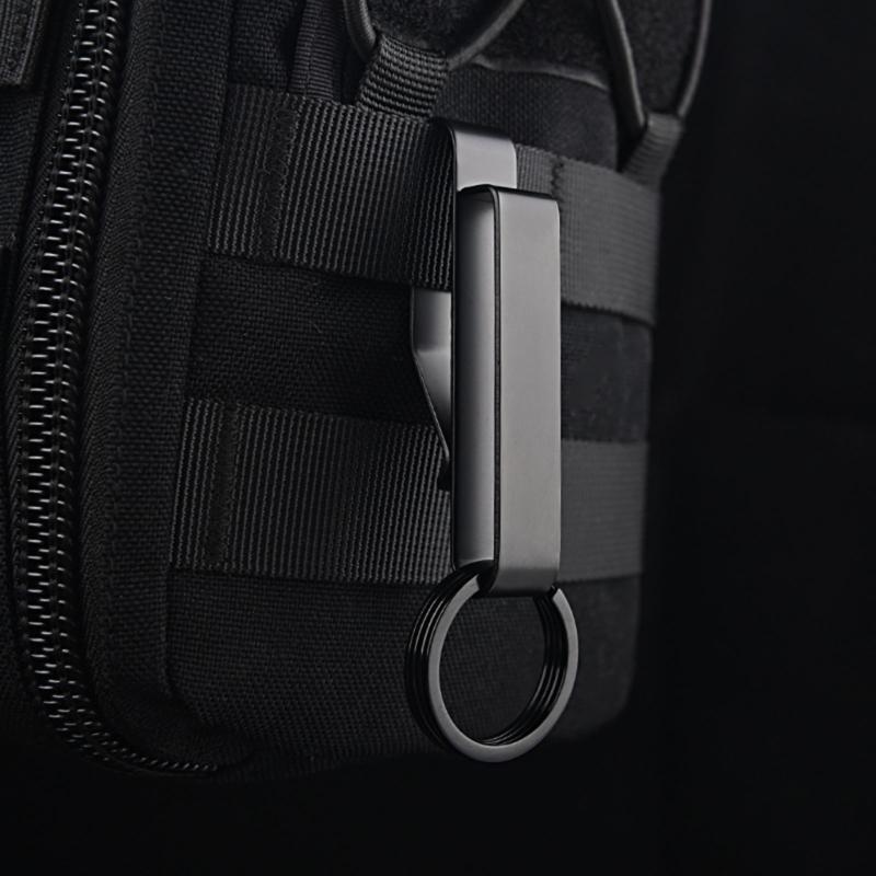 Anti-Lost Hanging Clip Stainless Car Keys Clip Waist Hanging Keyring Holder Belt