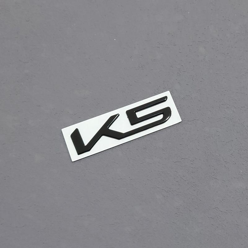 

Car styling Metal Car Trunk Letters Decals Sticker For Kia New K3 K5 K8 Badge Emblem Stickers black red