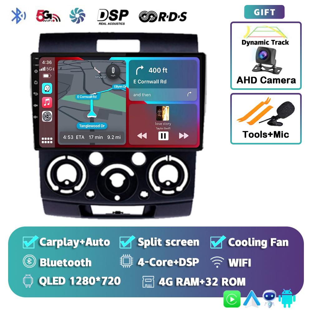 Android 14 Car Radio For Ford Everest Ranger Mazda BT50 BT-50 2006 2007 2008 - 2010 GPS Multimedia Video Player Head Unit Stereo