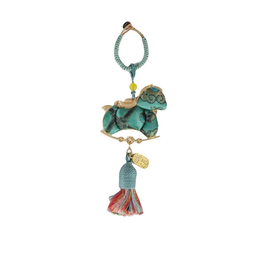 Tassel Horse Year Pendant Good Luck Home Decor New Year Pendant Handmade Chinese Style Zodiac Horse Keychain Bag Charm