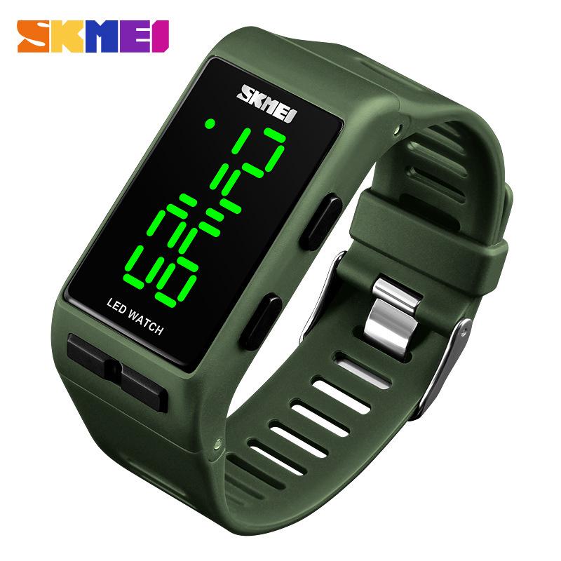 

Модные водонепроницаемые электронные часы для спорта на открытом воздухе, модные детские часы для армия зеленый