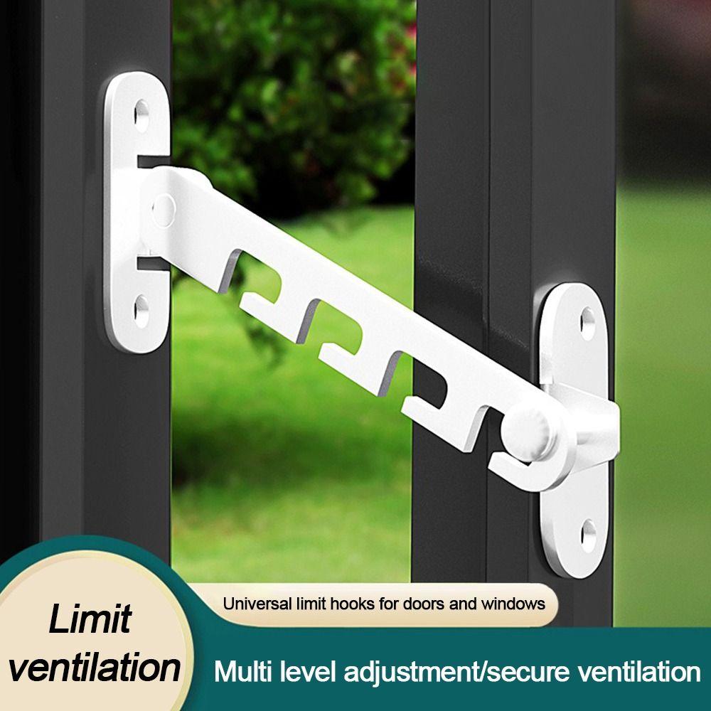 Adjustable Window Blocking Lock Windproof Window Position Stopper Durable Window Limiter Blocker