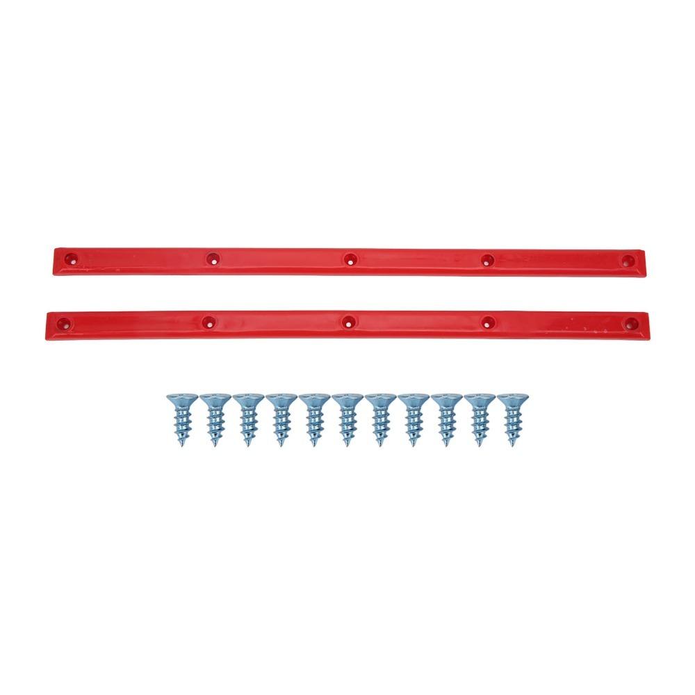 2Pcs Durable ABS Rib Bones Rails Colorful 36.5x1.7cm Skateboard Rail Guards Board Rails Skateboarding