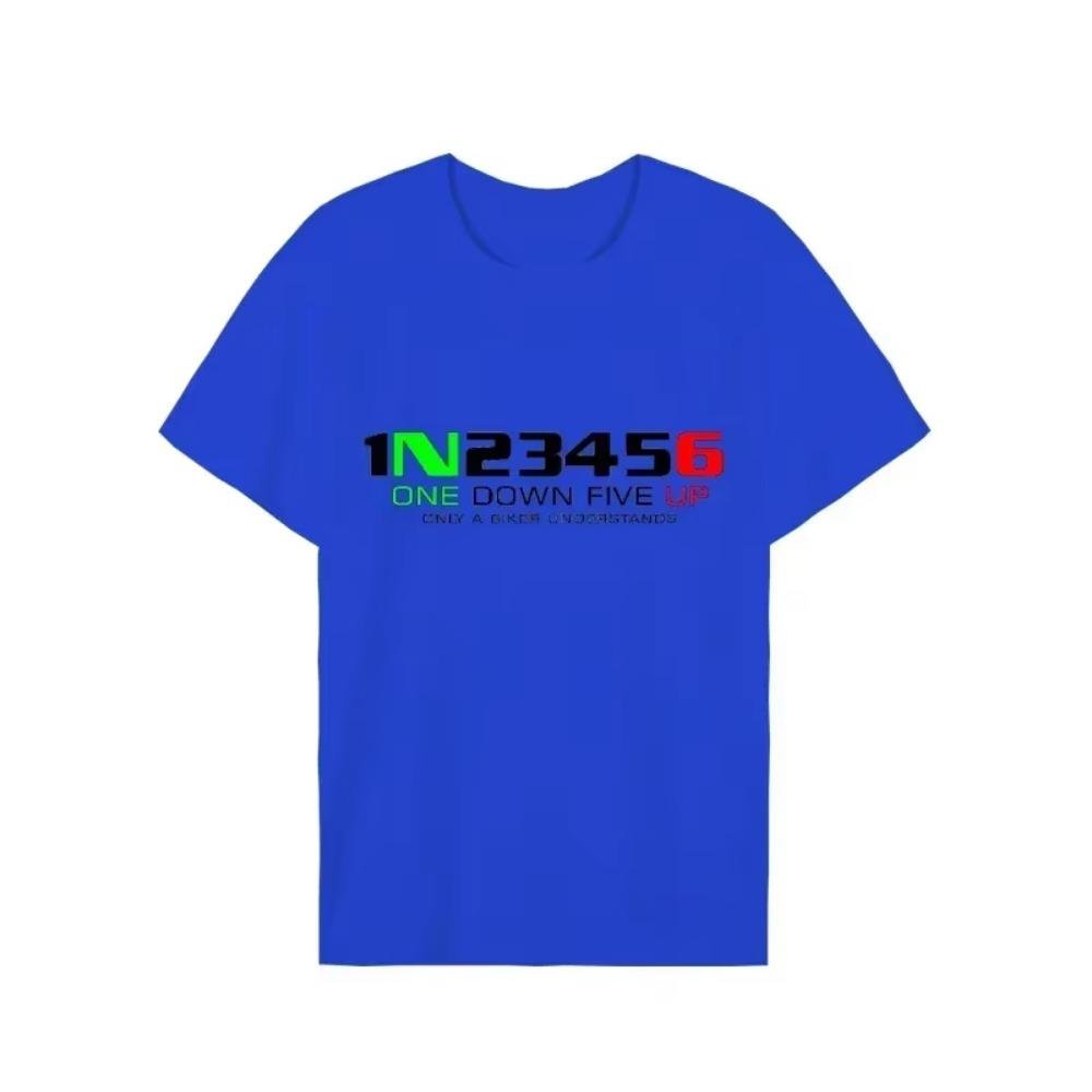Móda Biker 1n23456 Motocyklové tričko Pánské Tričko Závodní Tričko Krátký Rukáv Tričko BIKER Auto Moto Rychlost Tričko Trička pro Muže