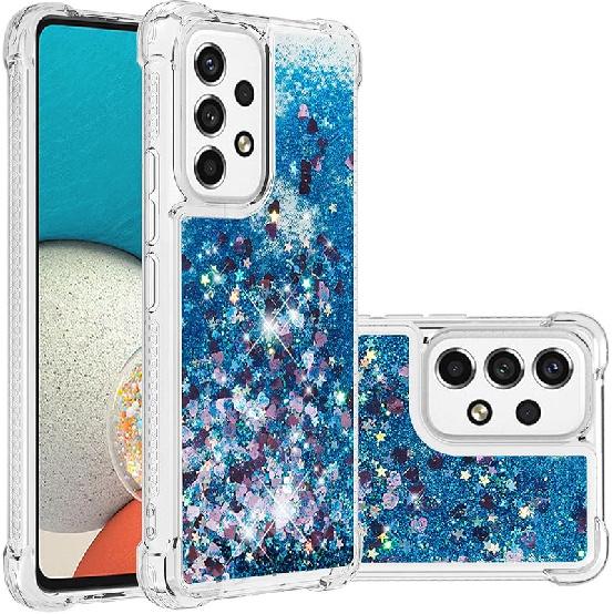 Bling Glitter Case for Samsung Galaxy A53 5G Case, Galaxy A53 5G Case Quicksand Soft Silicone TPU Shockproof Bumper Protective Case Compatible for