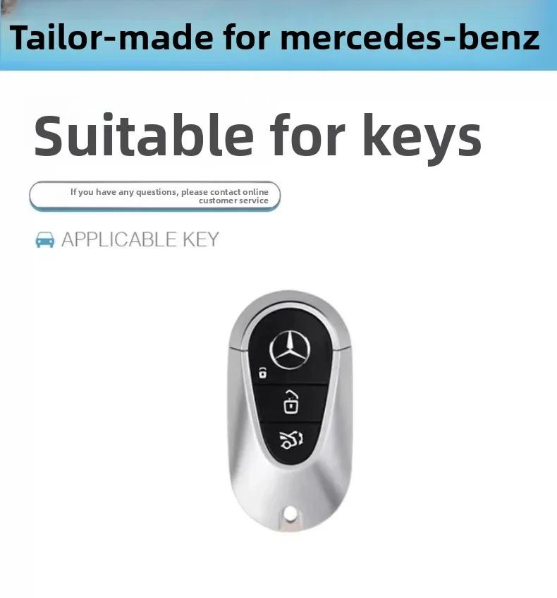 SFX1  Style Car Key Case Cover For Mercedes Benz C E S Class W206 W223 W214 GLA GLB GLC CLA CLS E300 S450 S580 S500