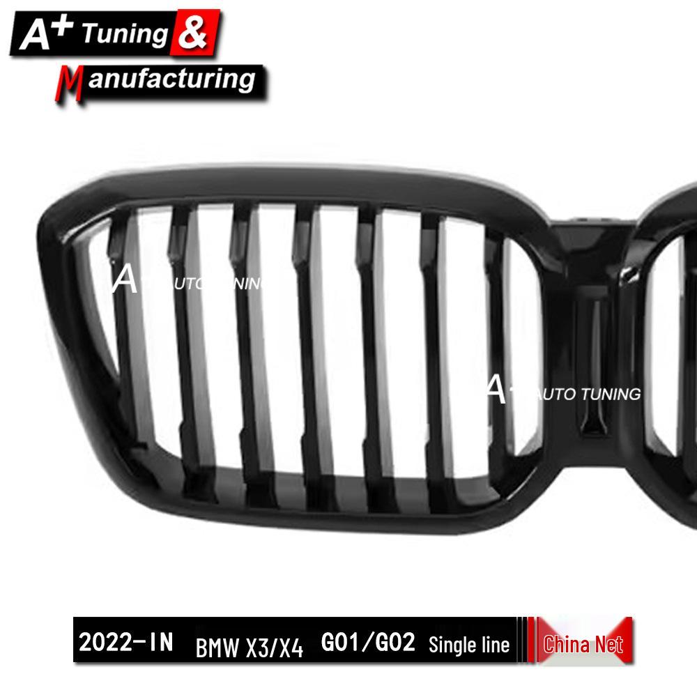 Compatible Gloss Black Grille for 2022-IN BMW X3 G01/X4 G02