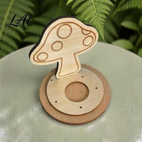 Decorative Autumn Centerpiece Wooden Candle Holder Halloween Tea Light Holder Pumpkin/Mushroom/Maple Leaf/Hedgehog for Table Centerpieces Fall Theme