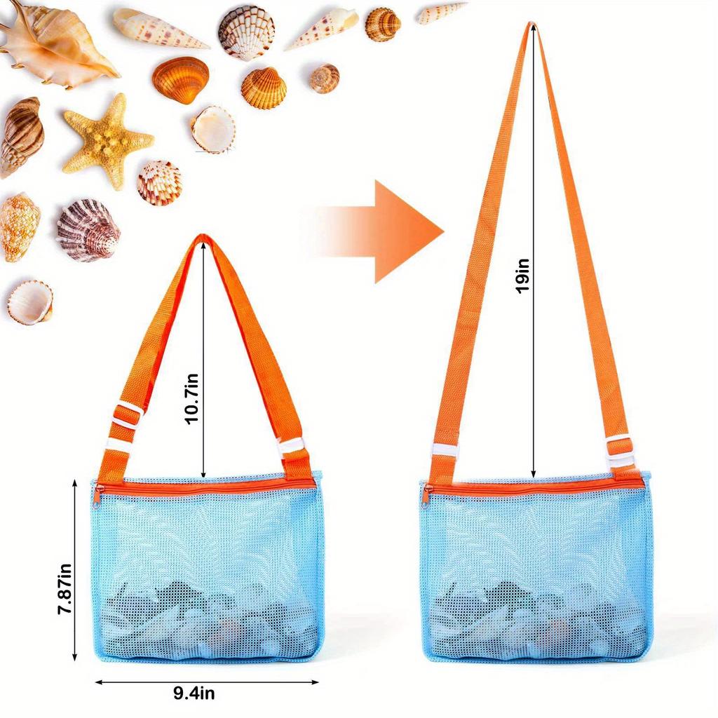 [Stainless Steel Shovel] Stainless Steel Mesh Shovel, 1pc with Screening Bag - Multipurpose Beach Net Scoop for Collecting Seashells, Sifting Beans