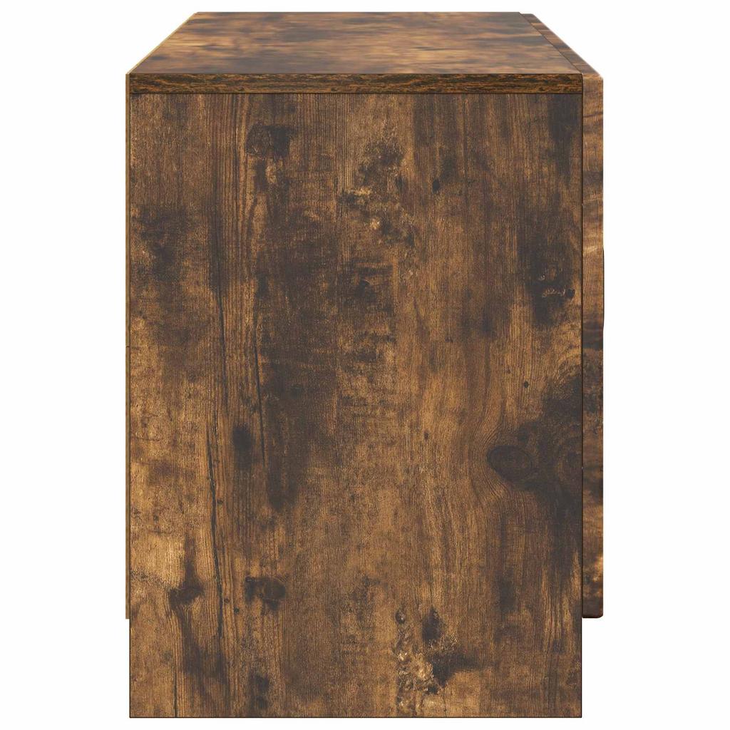 TV Cabinet Smoked Oak Finish 99 x 34.5 x 47 cm Engineered Wood