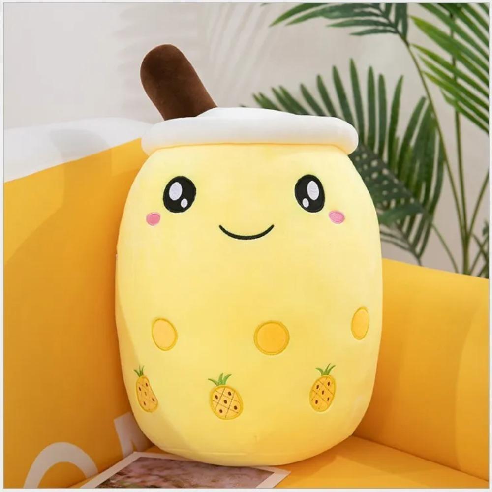 24cm Cute Milk Tea Cup Plush Toys Soft Stuffed  Kawaii  Boba Tea Plushie Toy For Kids Christmas Toys Birthday Gifts