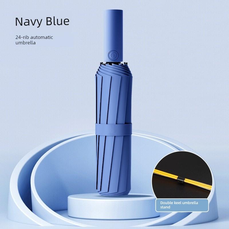 Fully Automatic Umbrella for Women, Dual-Use for Sun and Rain, Reinforced Folding Wind-Resistant Umbrella for Men, Sunshade Umbrella, Uv Protection