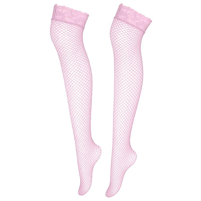 Sexy Fishnet Stockings Women Summer Thin Transparent Mesh Thigh High Stockings Elasticity Over Knee Nylon Stocking