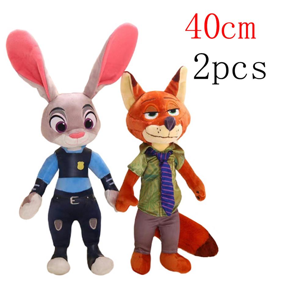 40-50Cm Zootopia Character Nick Wilde Judy Hopps Cartoon Cute Toy Doll Model Birthday Christmas Gift Children Friends for Kid Friendly Entertaining 2