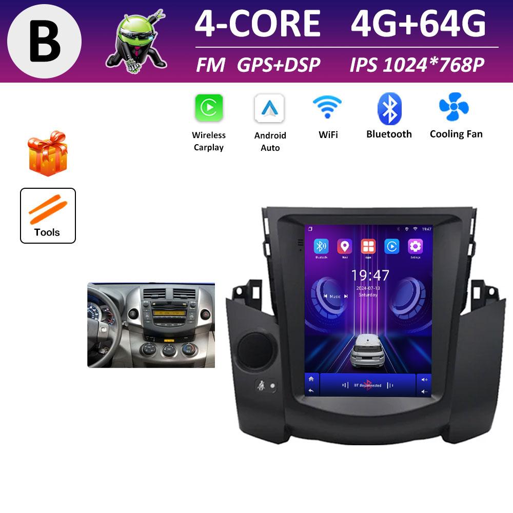 For Toyota RAV4 2009 2010 2011 2012 Car Video Radio Multimedia Player DSP Stereo Android OS IPS Touch Screen GPS Navi Head Unit