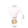 Whiskey Wine Glass Rainbow Glass Handmade Ripple Milk Juice Mug Ice Beer Cup Vertical Striped Water Cocktail Cup Glassware