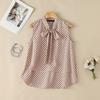 ZANZEA Women Casual Round Neck Loose Sleeveless Polka Dot Print Tank Tops