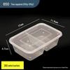 Disposable Rectangular Plastic Food Containers