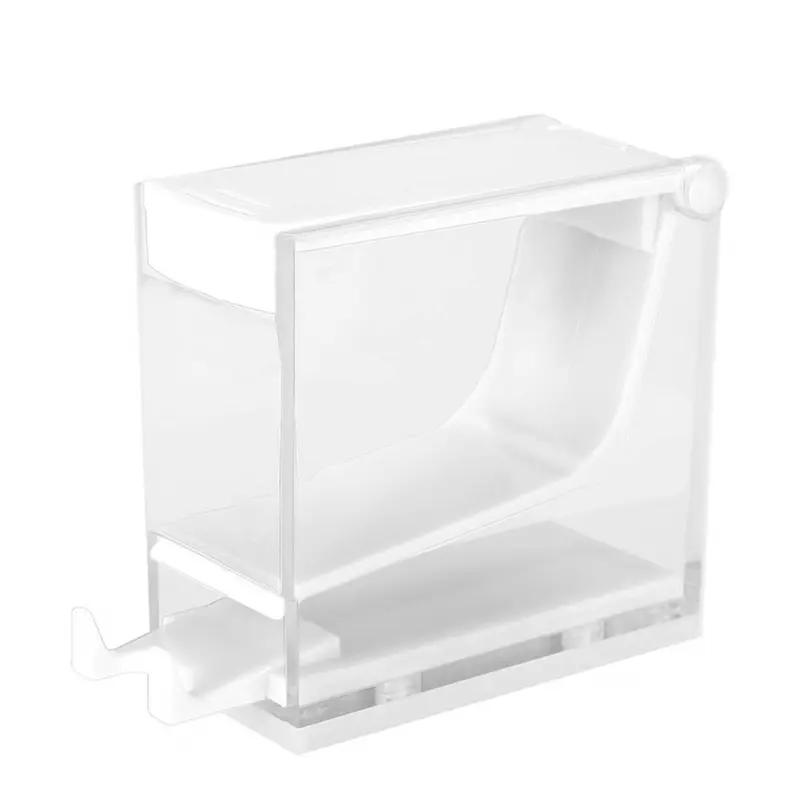 1PCS Dental Cotton Roll Box Cotton Roll Dispenser Bracket Top Press Type Hemostatic Cotton Roll Storage Box Dental Storage Box