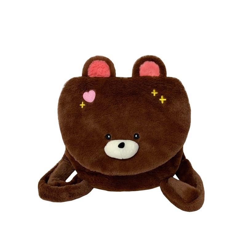 Schoolbagins wind large capacity cute kitten cat plush backpack 1011 winter new cartoon doll small backpack