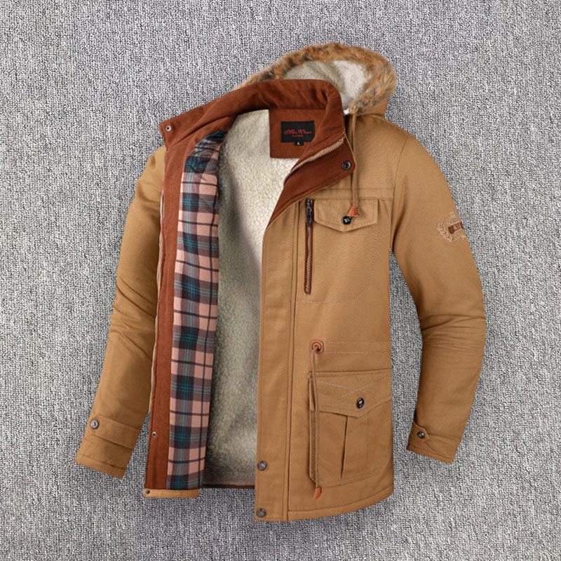 Winter Mens Fleece Padded Jackets Fashion Men Cotton ThickThermal Tactical Hooded Coats Men Outdoor Warm Windbreaker Jackets